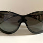 Gucci 00s vintage sunglasses - shield black and silver frame with Gucci logos