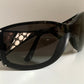 Gucci 00s vintage sunglasses - shield black and silver frame with Gucci logos