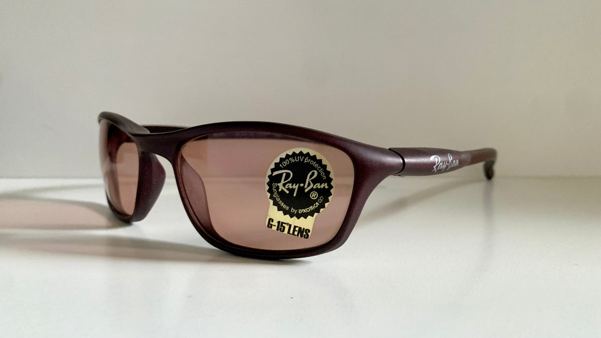 Ray Ban 00s vintage sunglasses - RB2046 Cutters W3252 burgundy frames
