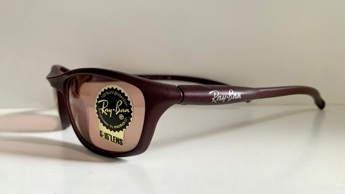 Ray Ban 00s vintage sunglasses - RB2046 Cutters W3252 burgundy frames