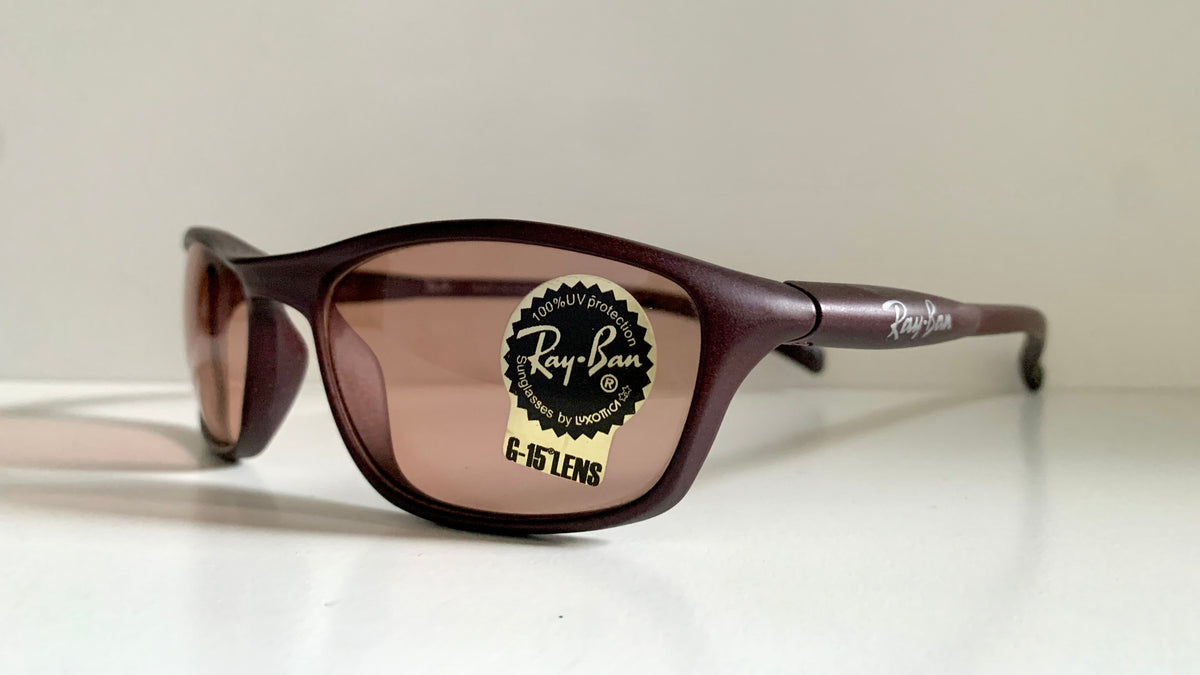 Ray Ban 00s vintage sunglasses - RB2046 Cutters W3252 burgundy frames