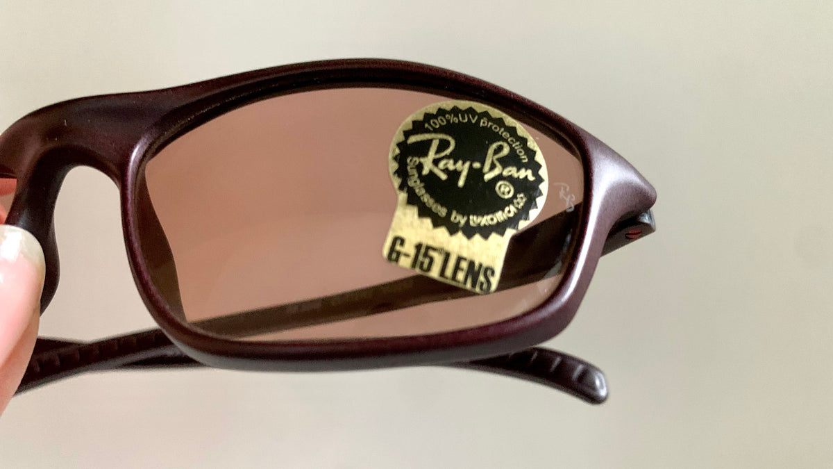 Ray Ban 00s vintage sunglasses - RB2046 Cutters W3252 burgundy frames