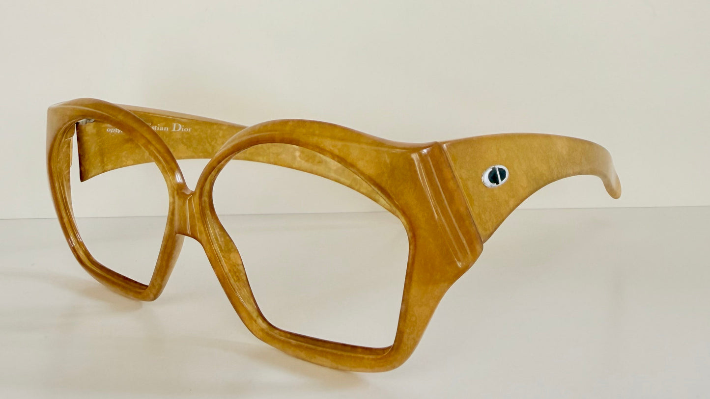 Christian Dior 70s vintage glasses - XL brown frames