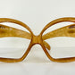 Christian Dior 70s vintage glasses - XL brown frames