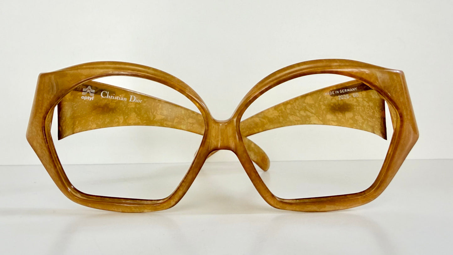 Christian Dior 70s vintage glasses - XL brown frames