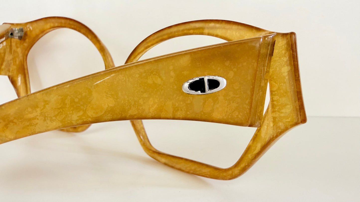 Christian Dior 70s vintage glasses - XL brown frames