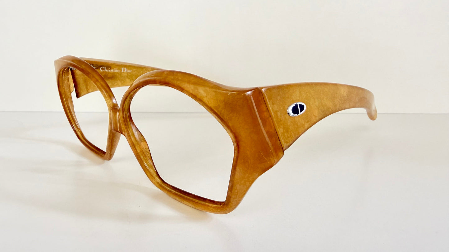 Christian Dior 70s vintage glasses - XL brown frames