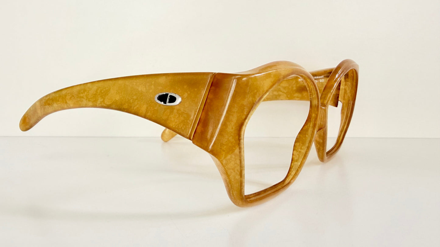Christian Dior 70s vintage glasses - XL brown frames