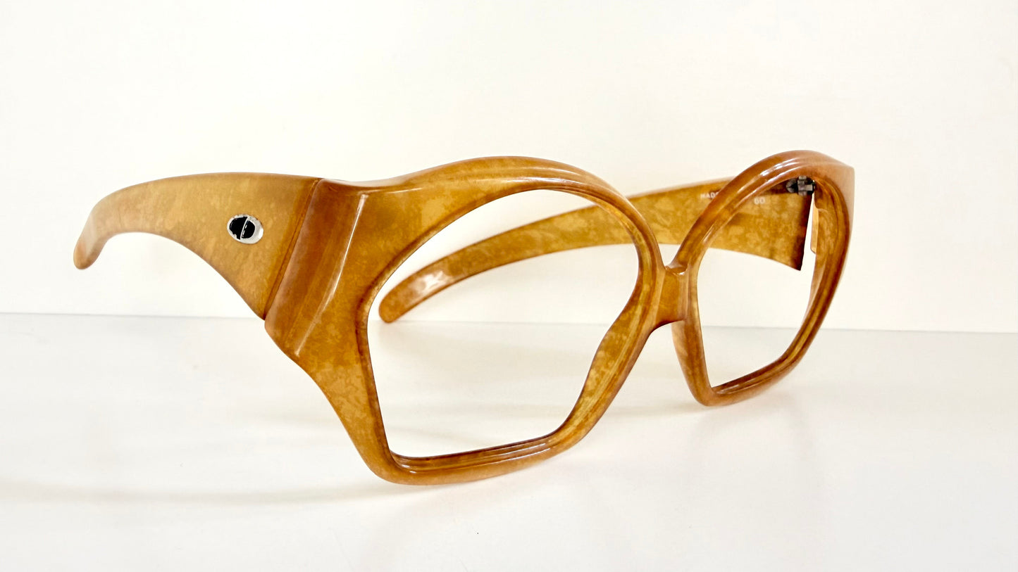 Christian Dior 70s vintage glasses - XL brown frames