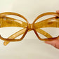 Christian Dior 70s vintage glasses - XL brown frames