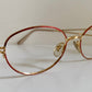 Nina Ricci 90s vintage glasses -red and gold frame