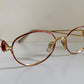 Nina Ricci 90s vintage glasses -red and gold frame