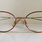 Nina Ricci 90s vintage glasses -red and gold frame