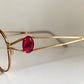 Nina Ricci 90s vintage glasses -red and gold frame