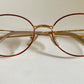 Nina Ricci 90s vintage glasses -red and gold frame