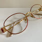 Nina Ricci 90s vintage glasses -red and gold frame