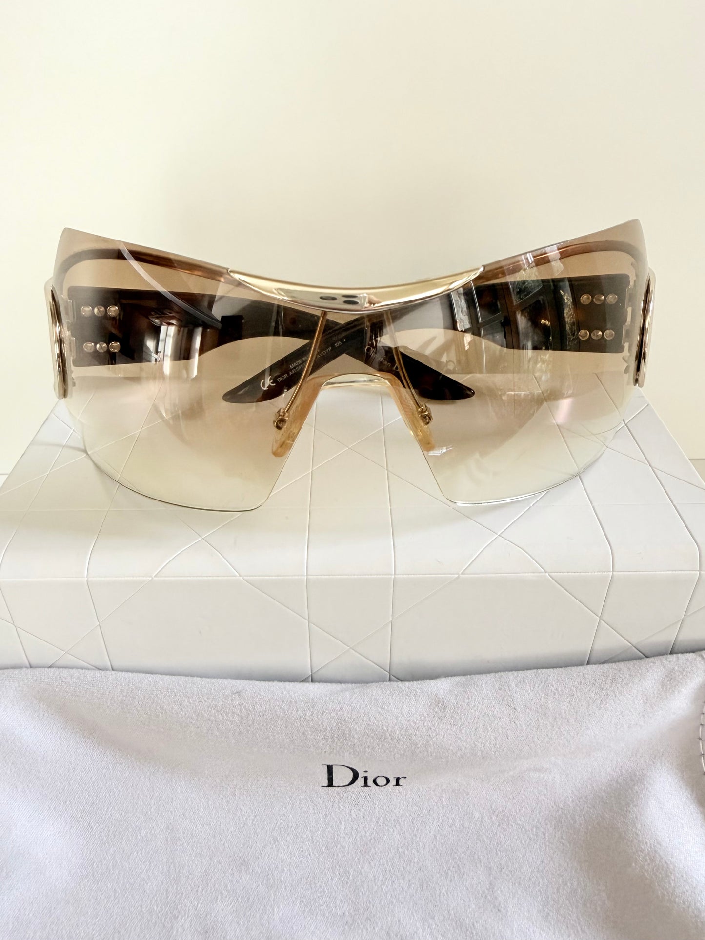 Christian Dior Vintage Sunglasses - Y2K Airspeed 1 shield XL frames