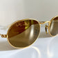 Ray Ban B&L USA - Diamond Hard W1919 90s 24k plated mirrored vintage sunglasses