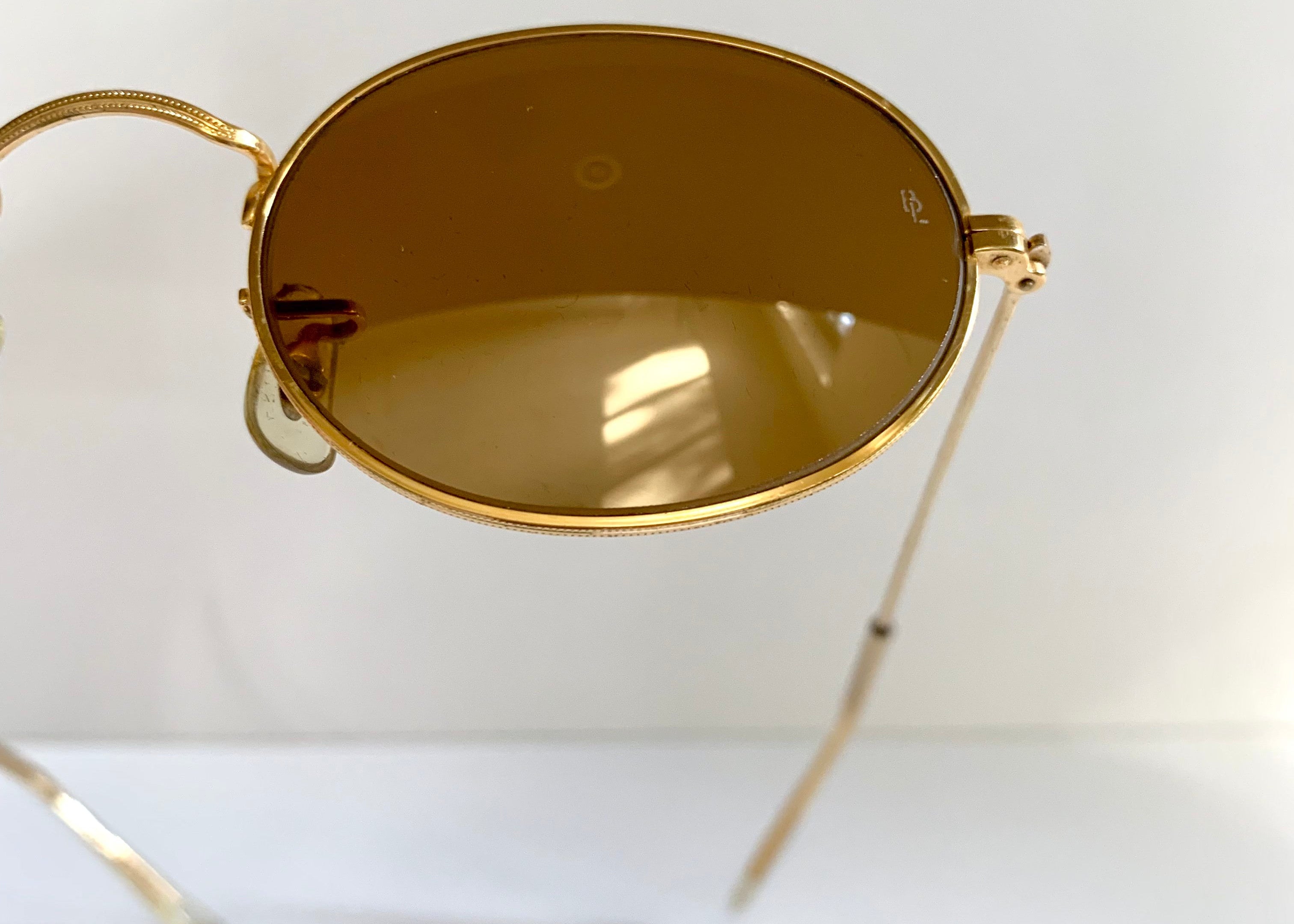 Ray Ban B&L USA - Diamond Hard W1919 90s 24k plated mirrored