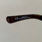 Gucci Vintage-Sonnenbrille aus den 90ern – brauner Wrap-Rahmen mit Strass-Horsebit-Logo