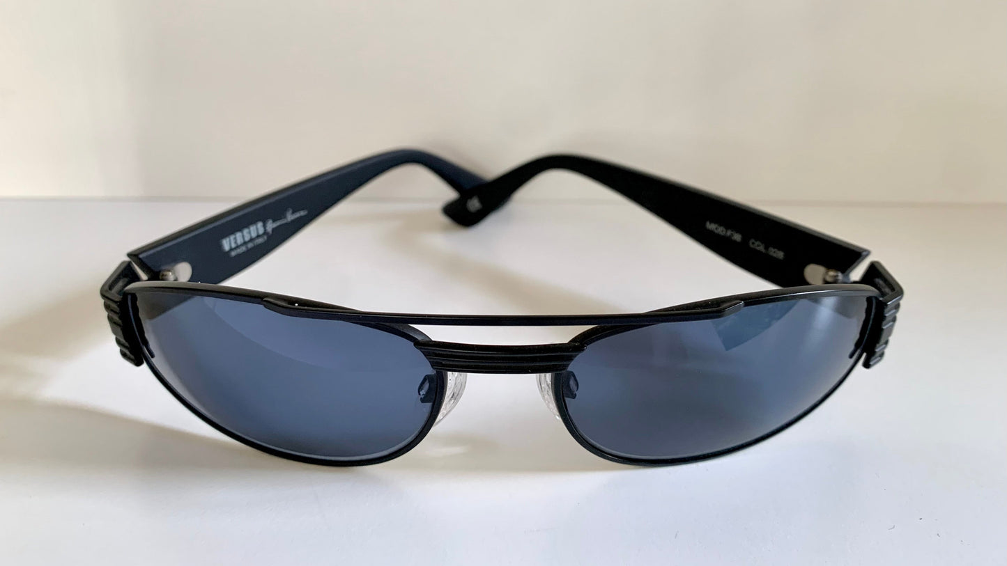 Versus by Gianni Versace vintage 90s sunglasses - black and blue frame