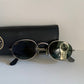 Ray Ban B&L USA vintage sunglasses - W1283 Antique Collection silver oval frame NOS