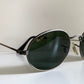 Ray Ban B&L USA vintage sunglasses - W1283 Antique Collection silver oval frame NOS