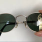 Ray Ban B&L USA vintage sunglasses - W1283 Antique Collection silver oval frame NOS