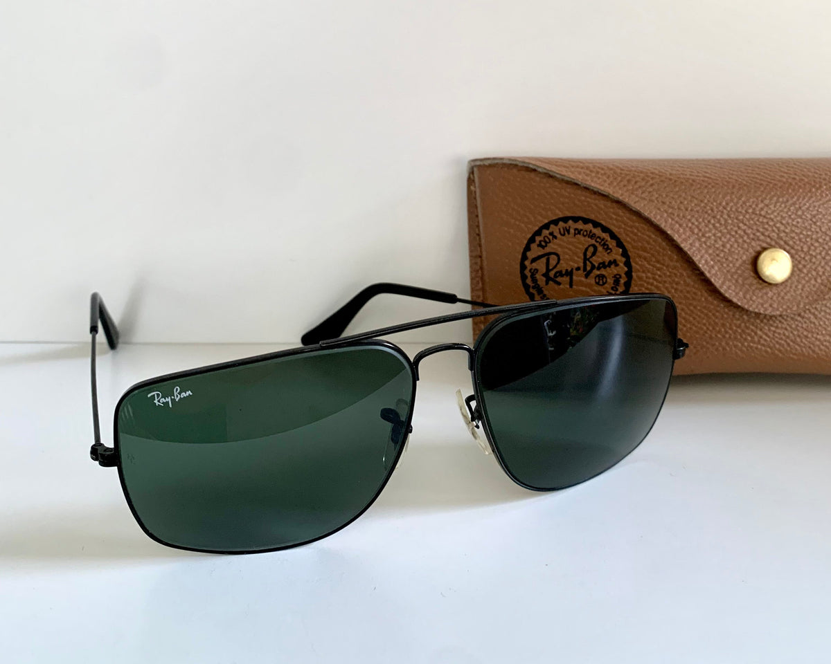 Ray Ban B&L USA 90er Vintage Sonnenbrille - W2966 Predator Sports mattschwarz