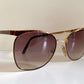 Missoni 80s vintage sunglasses - NOS brown and black oversized vintage frames