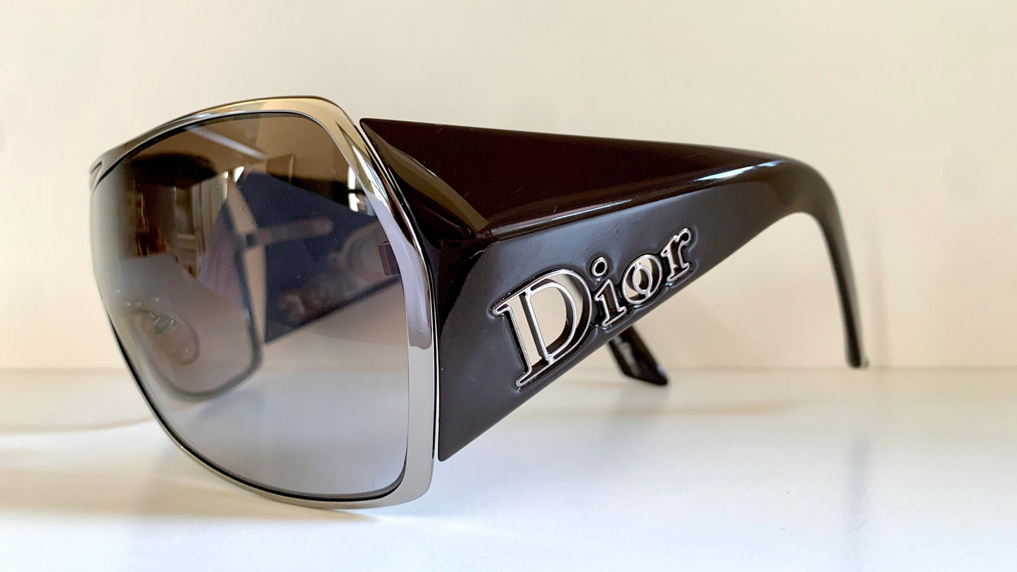 Dior 00s vintage sunglasses - Dior Gaucho shield XXL Y2K frames
