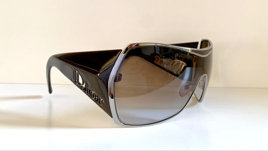 Dior 00s vintage sunglasses - Dior Gaucho shield XXL Y2K frames