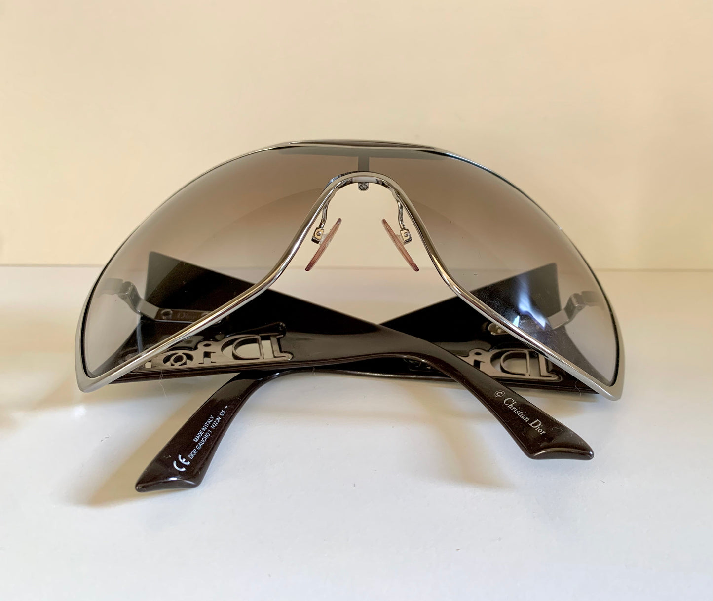 Dior 00s vintage sunglasses - Dior Gaucho shield XXL Y2K frames