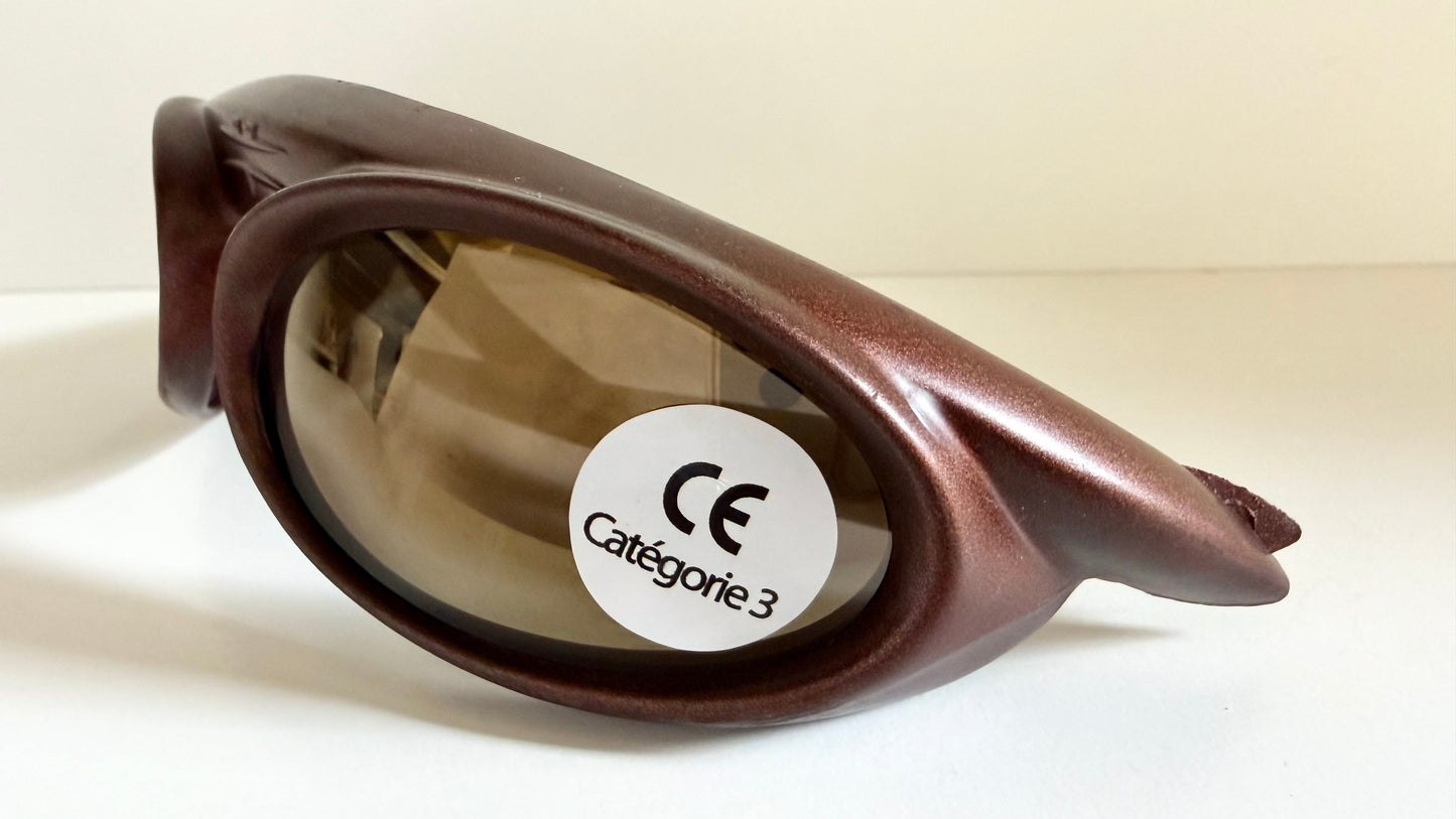 Vintage Vuarnet Extreme HERMIDAS 00s sunglasses - wrap mirrored frames made in France