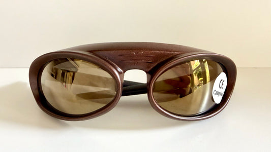 Vintage Vuarnet Extreme HERMIDAS 00s sunglasses - wrap mirrored frames made in France