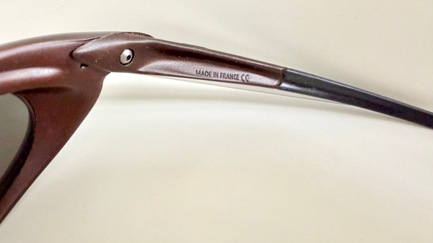 Vintage Vuarnet Extreme HERMIDAS 00s sunglasses - wrap mirrored frames made in France