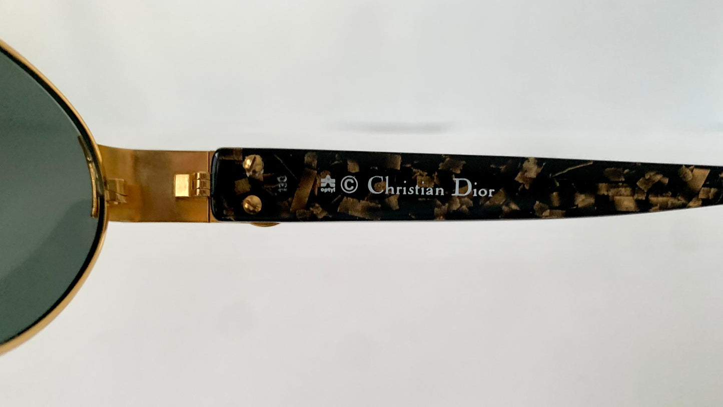 Christian Dior Vintage Sunglasses - 2910 golden oval 90s frames