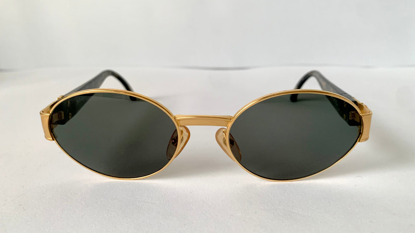 Christian Dior Vintage Sunglasses - 2910 golden oval 90s frames