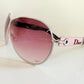 Christian Dior Vintage Sunglasses - Dior Logo 1 XL pink and silver frames