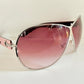 Christian Dior Vintage Sunglasses - Dior Logo 1 XL pink and silver frames
