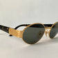 Christian Dior Vintage Sunglasses - 2910 golden oval 90s frames