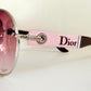 Christian Dior Vintage Sunglasses - Dior Logo 1 XL pink and silver frames