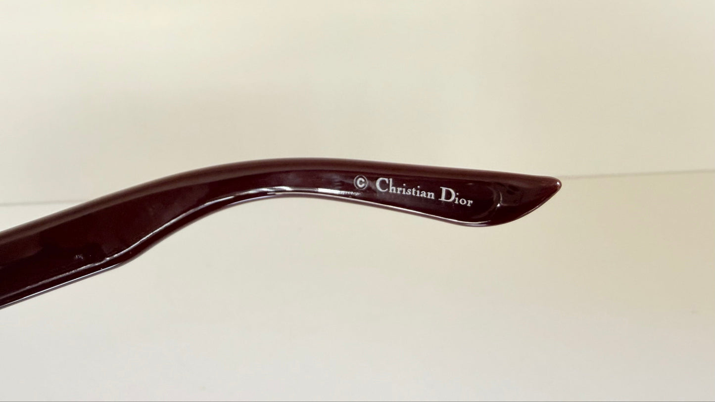Christian Dior Vintage Sunglasses - Dior Logo 1 XL pink and silver frames