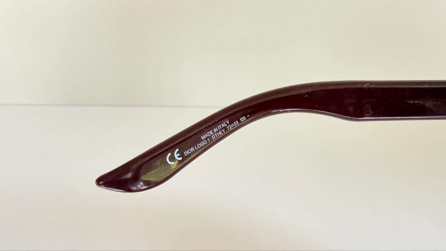 Christian Dior Vintage Sunglasses - Dior Logo 1 XL pink and silver frames