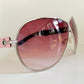 Christian Dior Vintage Sunglasses - Dior Logo 1 XL pink and silver frames