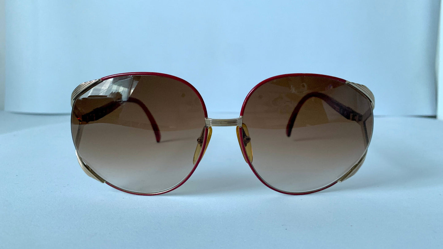 Christian Dior XXL vintage sunglasses - 2250 red 80s frames