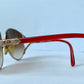 Christian Dior XXL vintage sunglasses - 2250 red 80s frames