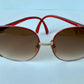 Christian Dior XXL vintage sunglasses - 2250 red 80s frames