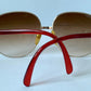 Christian Dior XXL vintage sunglasses - 2250 red 80s frames