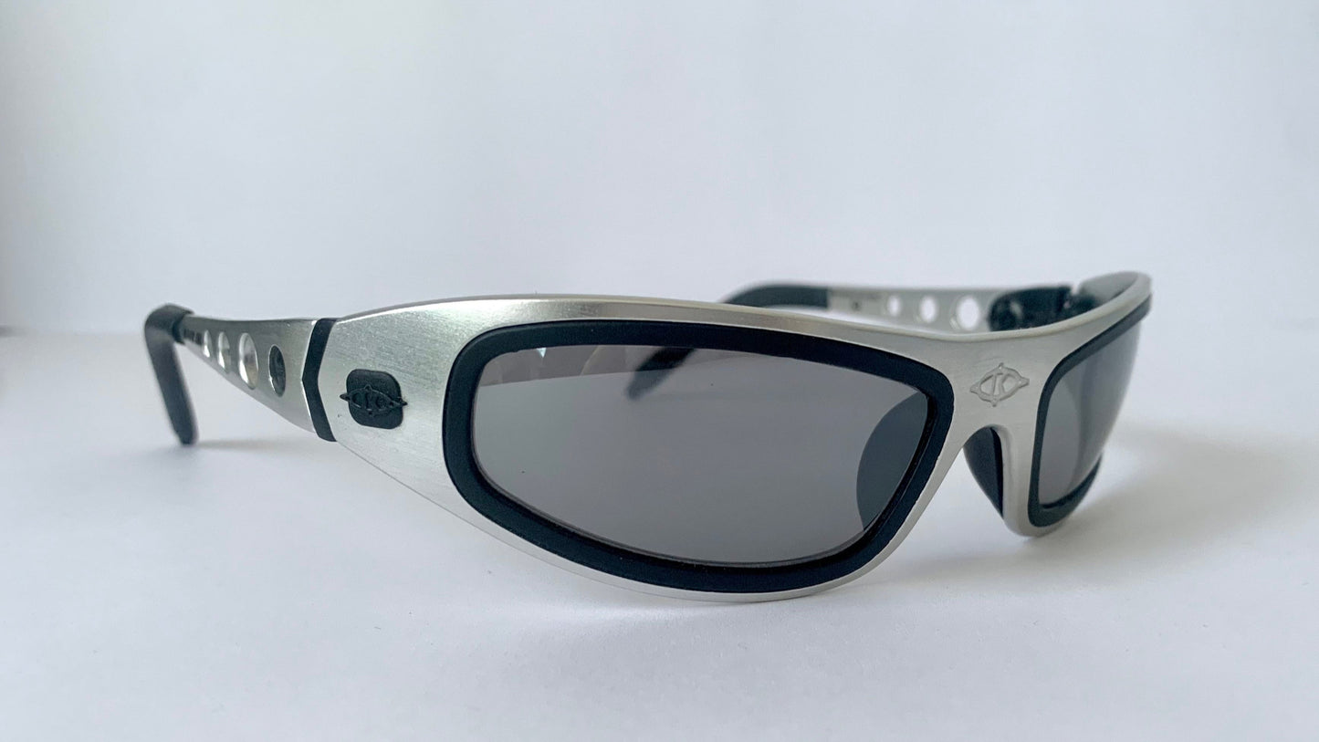 Killer Loop vintage 90s sunglasses - Vicious K0301 silver and black metal  frame